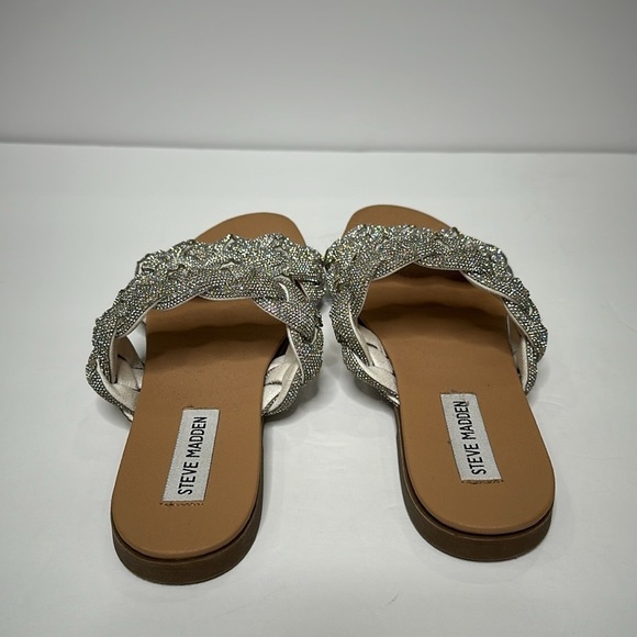 Steve Madden Silver Braided Sandals - Picture 11 of 16